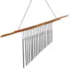 Carillon flûte - aluminium et bois L.40 x H.20 cm
