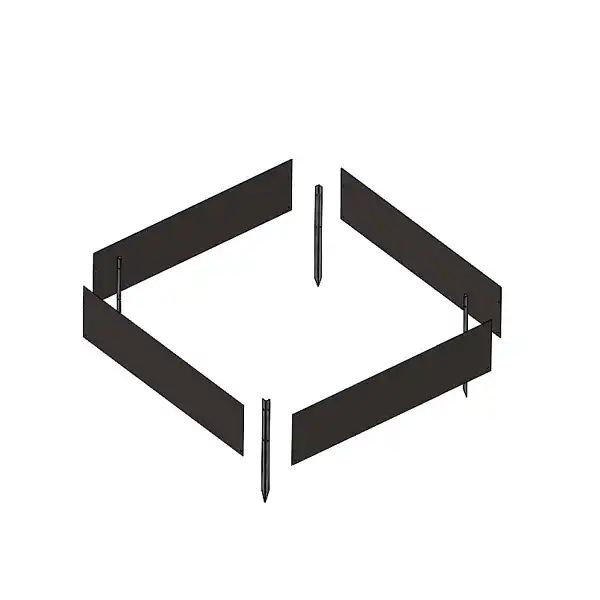 carre potager acier galva gris  carre potager acier galva gris