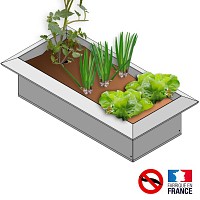 Carré potager acier 100x50cm anti limace