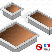 Carré potager acier avec retour anti limace et anti escargot