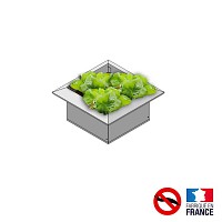 Carré potager acier 50x50cm anti limace