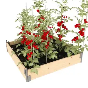 Carré potager en bois épicéa - L.200 x l.200 x H.20cm