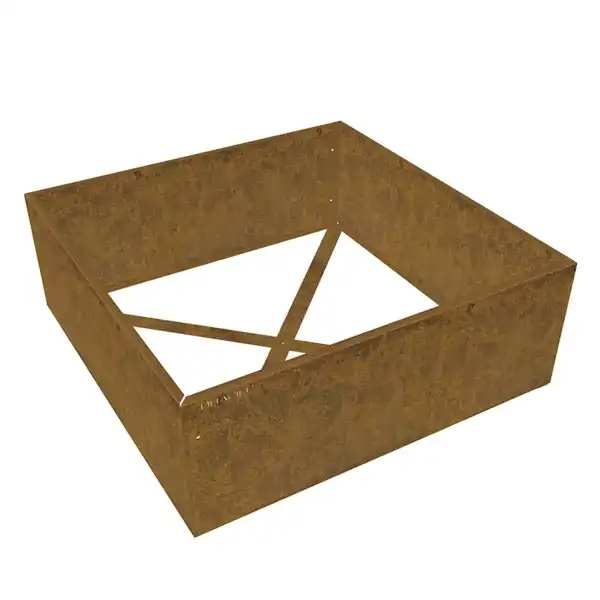 carre potager corten 100x100x35