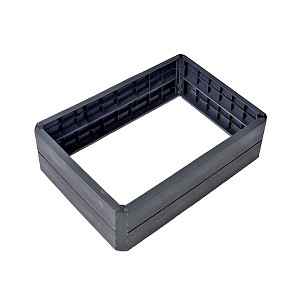 Carré potager imitation ardoise 1 SET - 80 x 60cm Haut. 25cm
