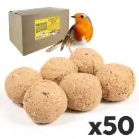 Boules de graisse sans filet, sans huile de palme - carton de 50 pcs