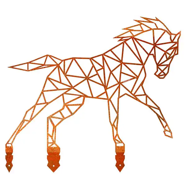 cheval acier corten DHCORPLCHE