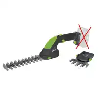 Cisaille à gazon et taille-haie électrique 2 en 1 à batterie 20V - R-BAT20 Ribimex (sans batterie ni chargeur)