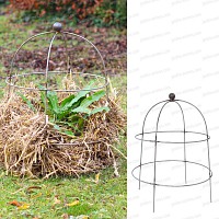 Support cloche en acier brut
