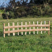 Cloture bois noisetier à planter L. 120cm x H. 30cm