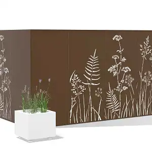 Lien vers un produit variante ou accessoire : Clôture en métal avec motifs