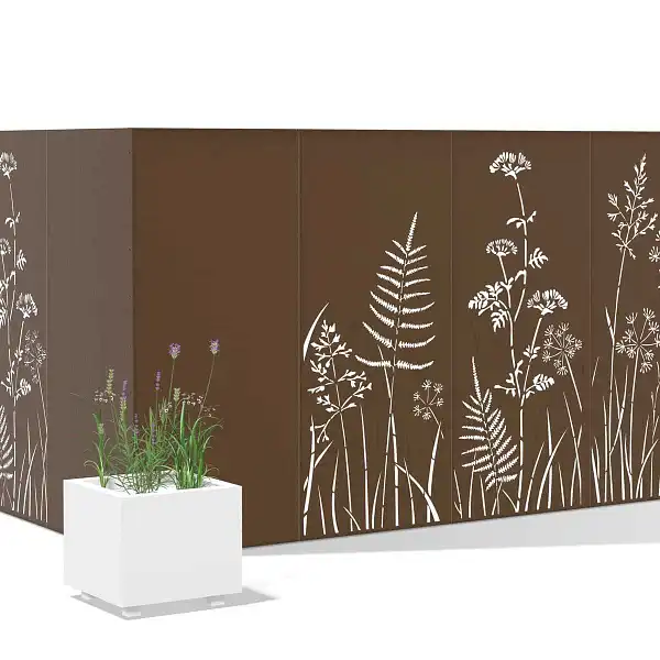 cloture panneau metal