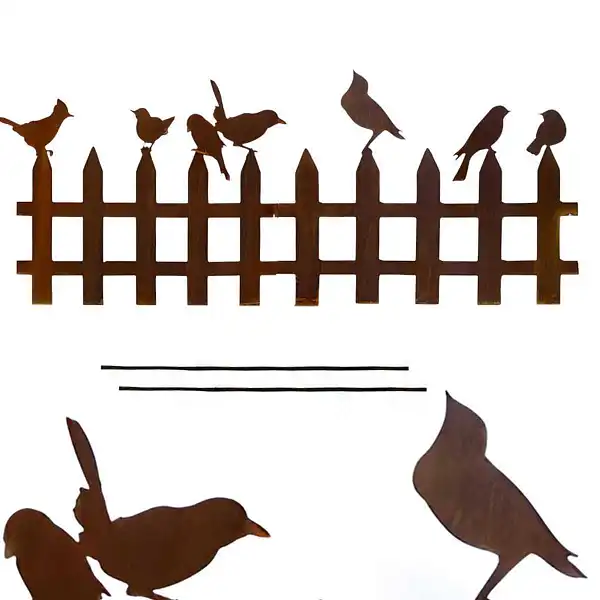 cloture silhouette oiseau rouille tige  cloture silhouette oiseau rouille tige