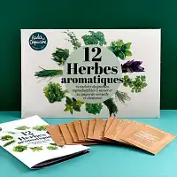 Coffret graines 12 herbes aromatiques  Coffret graines 12 herbes aromatiques