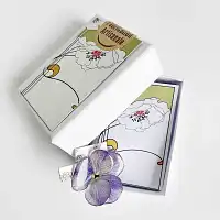 Collier pendentif vraie fleur de pensée