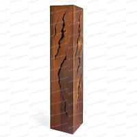 Colonne carrée Terra en métal 30x30xh.100cm