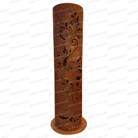 Colonne ronde Arabesque en métal diam.30xh.120cm