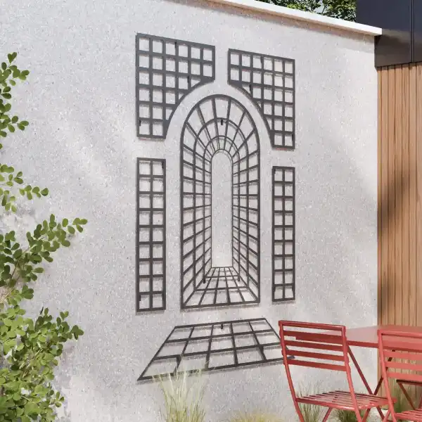 composition mur 6 treillages acier