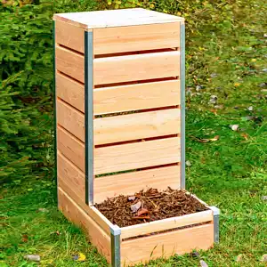 Composteur en bois avec accès direct  Composteur en bois avec accès direct