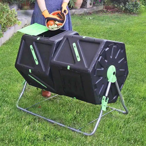 composteur double rotatif