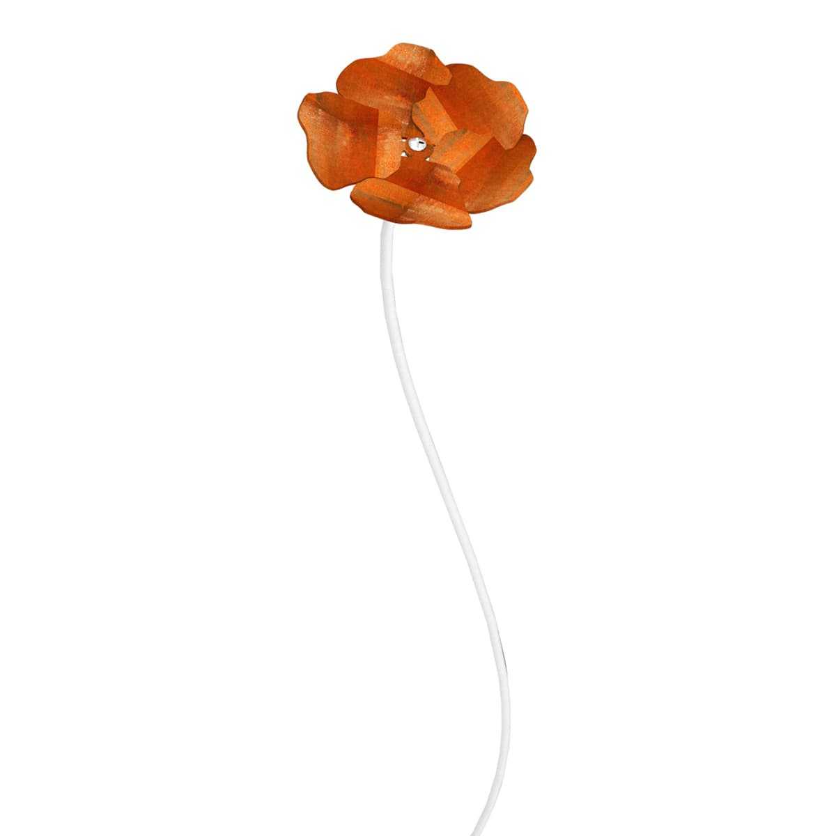 coquelicot acier corten