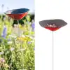 Coquelicot Mangeoire ou buvette en Céramique rouge x1 - diam.10cm