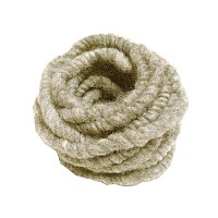 Cordelette épaisse laine de mouton - Blanc naturel 3m x 1cm