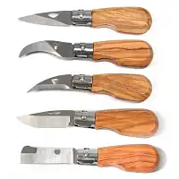 Couteau pliant artisanal en bois d'olivier  Couteau pliant artisanal en bois d'olivier