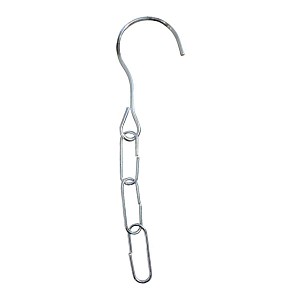 Lien vers un produit variante ou accessoire : Crochet de suspension avec chaînette en métal gris