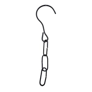 Lien vers un produit variante ou accessoire : Crochet de suspension avec chaînette en métal marron