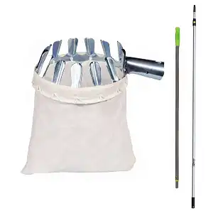 Cueille-fruit avec manche téléscopique et sac en coton