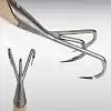 Griffe de jardin 3 dents acier et long manche en frêne Sneeboer