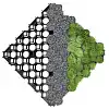 Dalle stabilisatrice à engazonner 100% recyclée