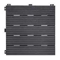 Caillebotis clipsables 30x30cm - GRIS - lot de 6