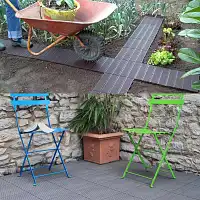 Dalle de jardin clipsable en plastique  Dalle de jardin clipsable en plastique