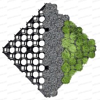 Dalle stabilisatrice à engazonner 100% recyclée