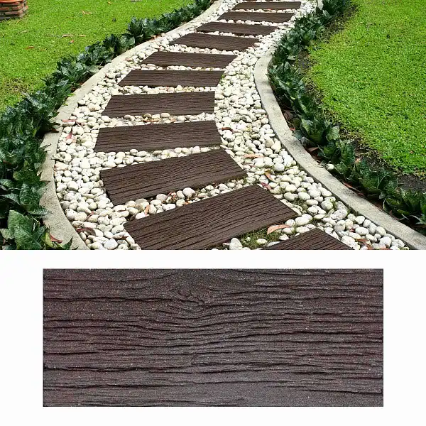 dalle pave rail marron