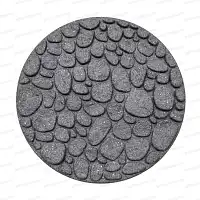 Dalle pavé ronde - Caoutchouc recyclé Gris Diam. 45cm