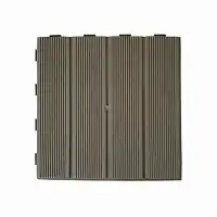 Dalles plastique marron foncé 28x28cm - lot de 4