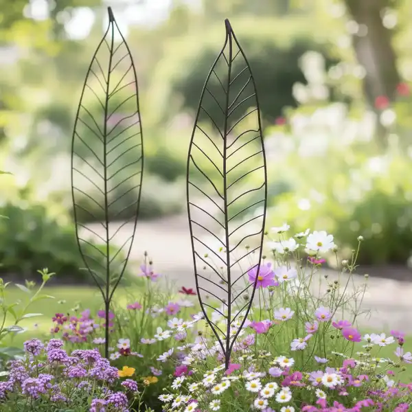 deco jardin tuteur feuille charme