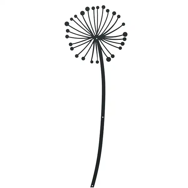 deco murale grand pissenlit gris  deco murale grand pissenlit gris