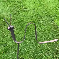 Vers de terre de décoration en métal