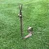 Escargot en métal rouillé - Décoration de jardin L.41 x H.47cm