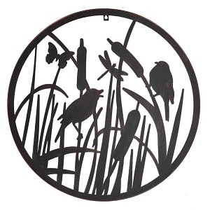 Bornhöft Arbre de vie en métal rouille - Décoration de jardin - Décoration  rouillée - 60 cm x 60 cm