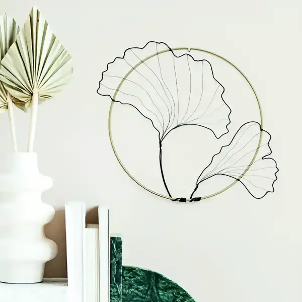 decoration murale ginkgo 20 cm