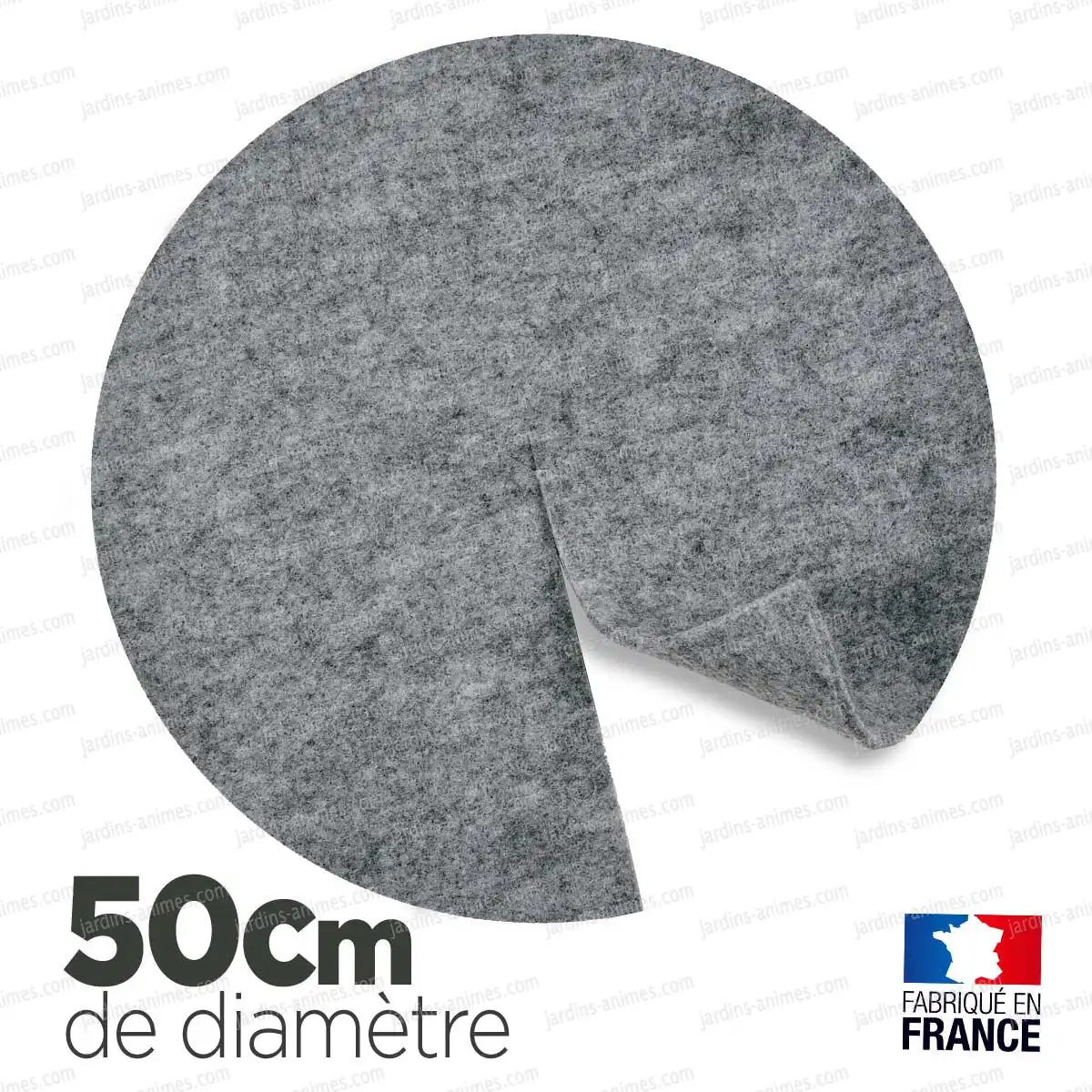 Disque de paillage 50cm plantes et arbustes, 100% recyclé  Disque de paillage 50cm plantes et arbustes, 100% recyclé