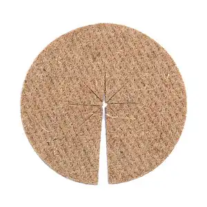 10 disques de paillage en jute - Collerettes diam. 40cm