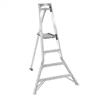 Echelle fruitière tripode Mimax4 aluminium avec plateforme de cueille - H.1,67 m