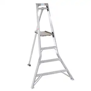 Echelle fruitière tripode Mimax4 aluminium avec plateforme de cueille - H.1,67 m