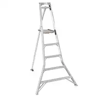 Echelle fruitière tripode Mimax5 aluminium avec plateforme de cueille - H.1,94 m