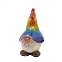 Nain de jardin Rainbow bleu haut. 6cm en céramique  Nain de jardin Rainbow bleu haut. 6cm en céramique